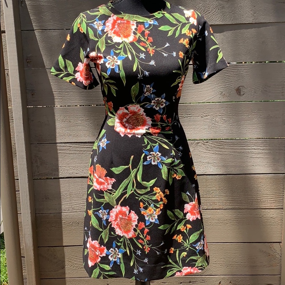 Rachel Roy Flower Print Midi Dress